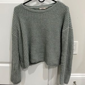Crewneck Waffle Sweater